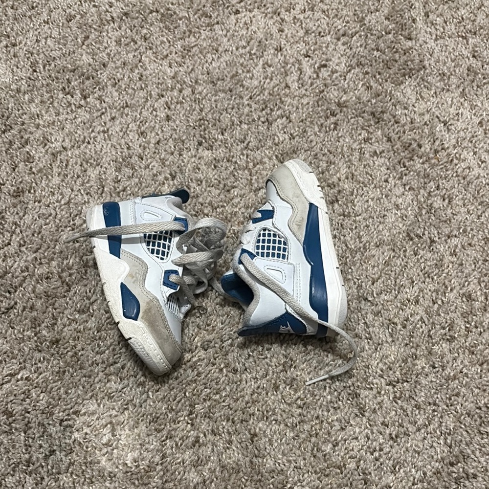 Jordan Blue and White Sneakers with Classic Design